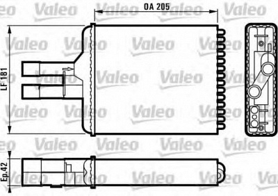 VALEO 812117 -  Теплообменник, отопление салона