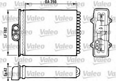 VALEO 812118 -  Теплообменник, отопление салона
