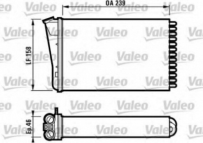 VALEO 812126 -  Теплообменник, отопление салона