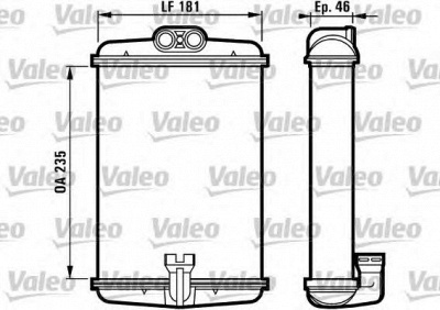 VALEO 812127 -  Теплообменник, отопление салона