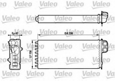 VALEO 812128 -  Теплообменник, отопление салона