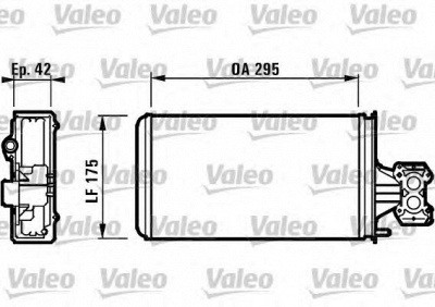 VALEO 812132 -  Теплообменник, отопление салона