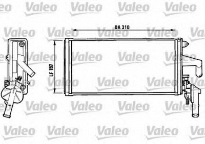 VALEO 812137 -  Теплообменник, отопление салона