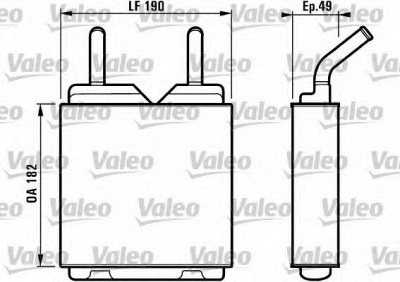 VALEO 812151 - Теплообменник, отопление салона