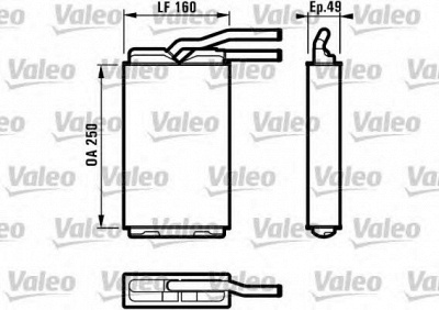 VALEO 812153 - Теплообменник, отопление салона