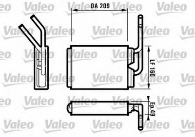 VALEO 812154 -  Теплообменник, отопление салона