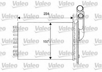 VALEO 812157 -  Теплообменник, отопление салона