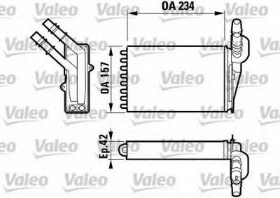 VALEO 812169 -  Теплообменник, отопление салона