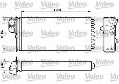 VALEO 812170 -  Теплообменник, отопление салона