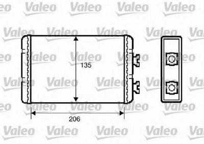 VALEO 812220 -  Теплообменник, отопление салона