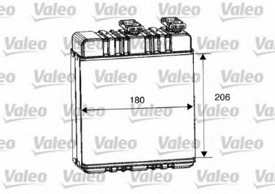 VALEO 812222 -  Теплообменник, отопление салона