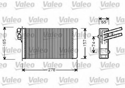 VALEO 812237 -  Теплообменник, отопление салона