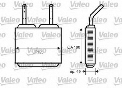 VALEO 812244 -  Теплообменник, отопление салона
