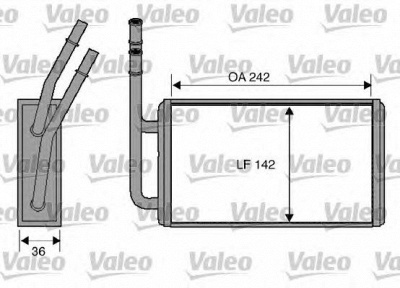 VALEO 812276 -  Теплообменник, отопление салона