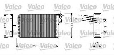 VALEO 812317 -  Теплообменник, отопление салона
