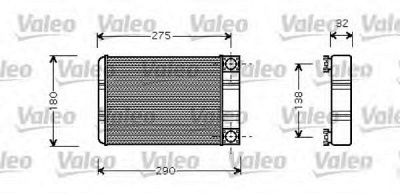 VALEO 812321 -  Теплообменник, отопление салона
