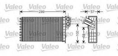 VALEO 812322 -  Теплообменник, отопление салона