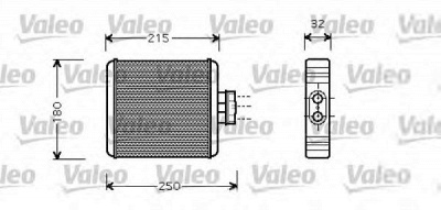 VALEO 812323 -  Теплообменник, отопление салона