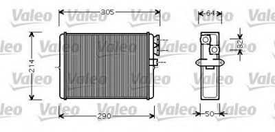 VALEO 812328 -  Теплообменник, отопление салона