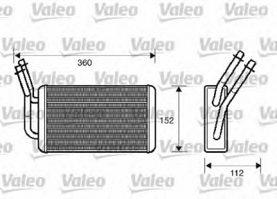 VALEO 812332 -  Теплообменник, отопление салона