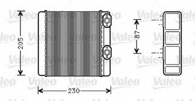 VALEO 812348 -  Теплообменник, отопление салона