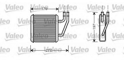 VALEO 812361 -  Теплообменник, отопление салона