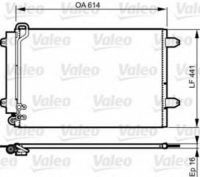VALEO 814002 -  Конденсатор, кондиционер