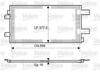 VALEO 814003 -  Конденсатор, кондиционер