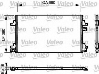 VALEO 814006 -  Конденсатор, кондиционер