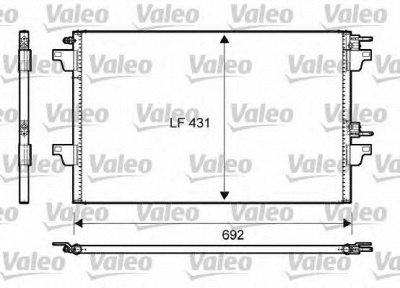 VALEO 814007 -  Конденсатор, кондиционер