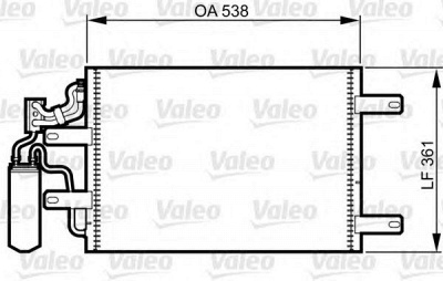 VALEO 814014 -  Конденсатор, кондиционер