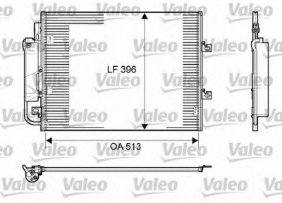 VALEO 814061 -  Конденсатор, кондиционер