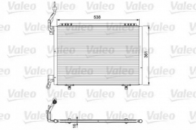 VALEO 814075 -  Конденсатор, кондиционер