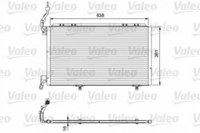 VALEO 814076 -  Конденсатор, кондиционер