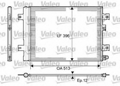 VALEO 814077 -  Конденсатор, кондиционер