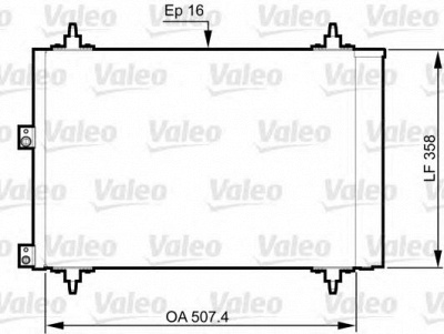 VALEO 814080 -  Конденсатор, кондиционер