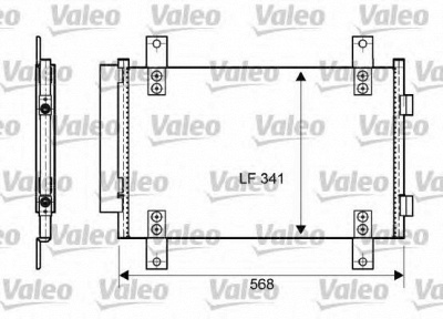 VALEO 814081 -  Конденсатор, кондиционер