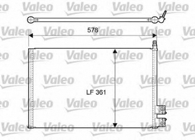 VALEO 814083 -  Конденсатор, кондиционер