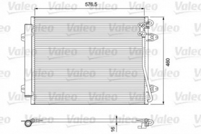 VALEO 814089 -  Конденсатор, кондиционер