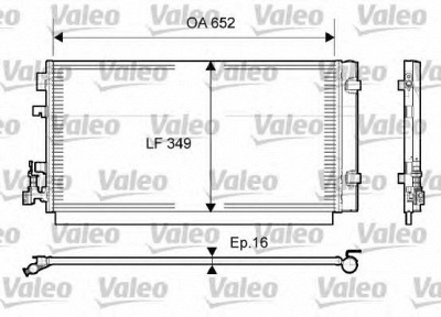 VALEO 814094 -  Конденсатор, кондиционер