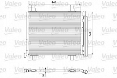 VALEO 814168 -  Конденсатор, кондиционер