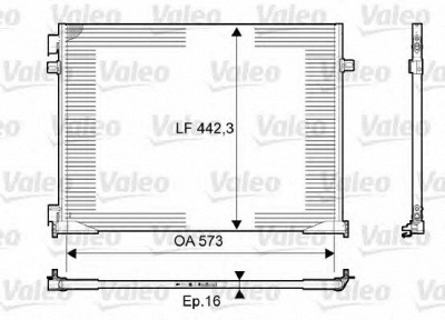 VALEO 814172 -  Конденсатор, кондиционер