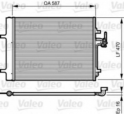 VALEO 814184 -  Конденсатор, кондиционер