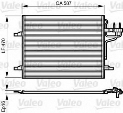 VALEO 814185 -  Конденсатор, кондиционер