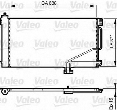 VALEO 814186 -  Конденсатор, кондиционер