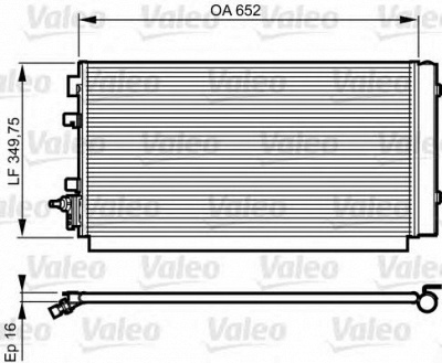 VALEO 814187 -  Конденсатор, кондиционер