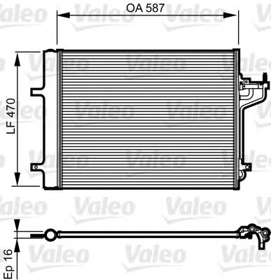VALEO 814197 -  Конденсатор, кондиционер