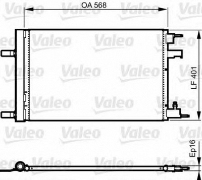 VALEO 814201 -  Конденсатор, кондиционер