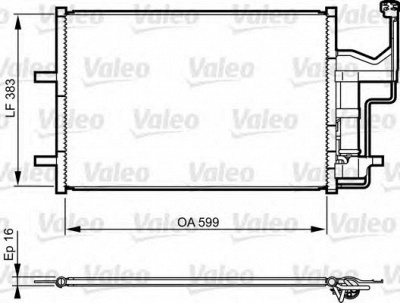 VALEO 814216 -  Конденсатор, кондиционер