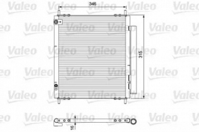 VALEO 814222 -  Конденсатор, кондиционер